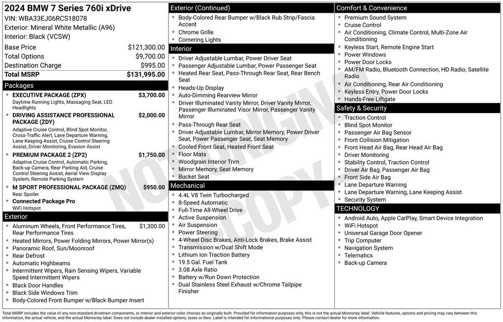 bmw 7 series 2024 WBA33EJ06RCS18078 image bmw 7 series 2024 WBA33EJ06RCS18078 image